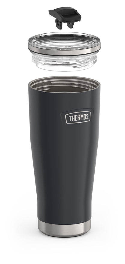 Lunabuddy™ Stainless Steel Tumbler, w/ Slide Lock Lid, Graphite, 18 oz