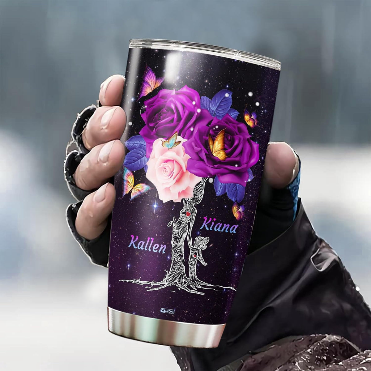 Lunabuddy™ Personalized Moms Gifts Tumbler Cup Customized Name With Lid 20oz 30oz Present Ideas Birthday Christmas Mothers Day Anniversary To My Mom Gift From Daughters For Mommy Mother Mama