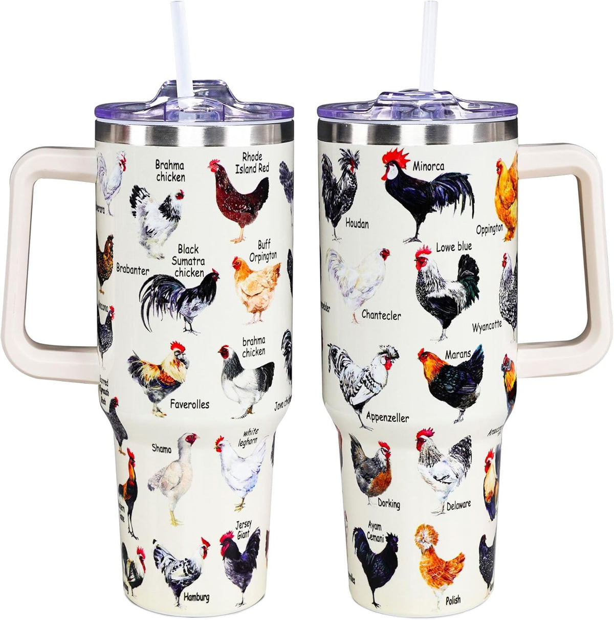 Lunabuddy™ Chicken Tumbler Cup 40 OZ, Chicken Gifts For Chicken Lovers, Chicken