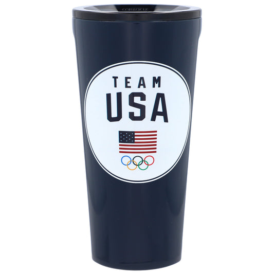 Lunabuddy™ Team USA 16oz. Circle Badge Stainless Steel Tumbler