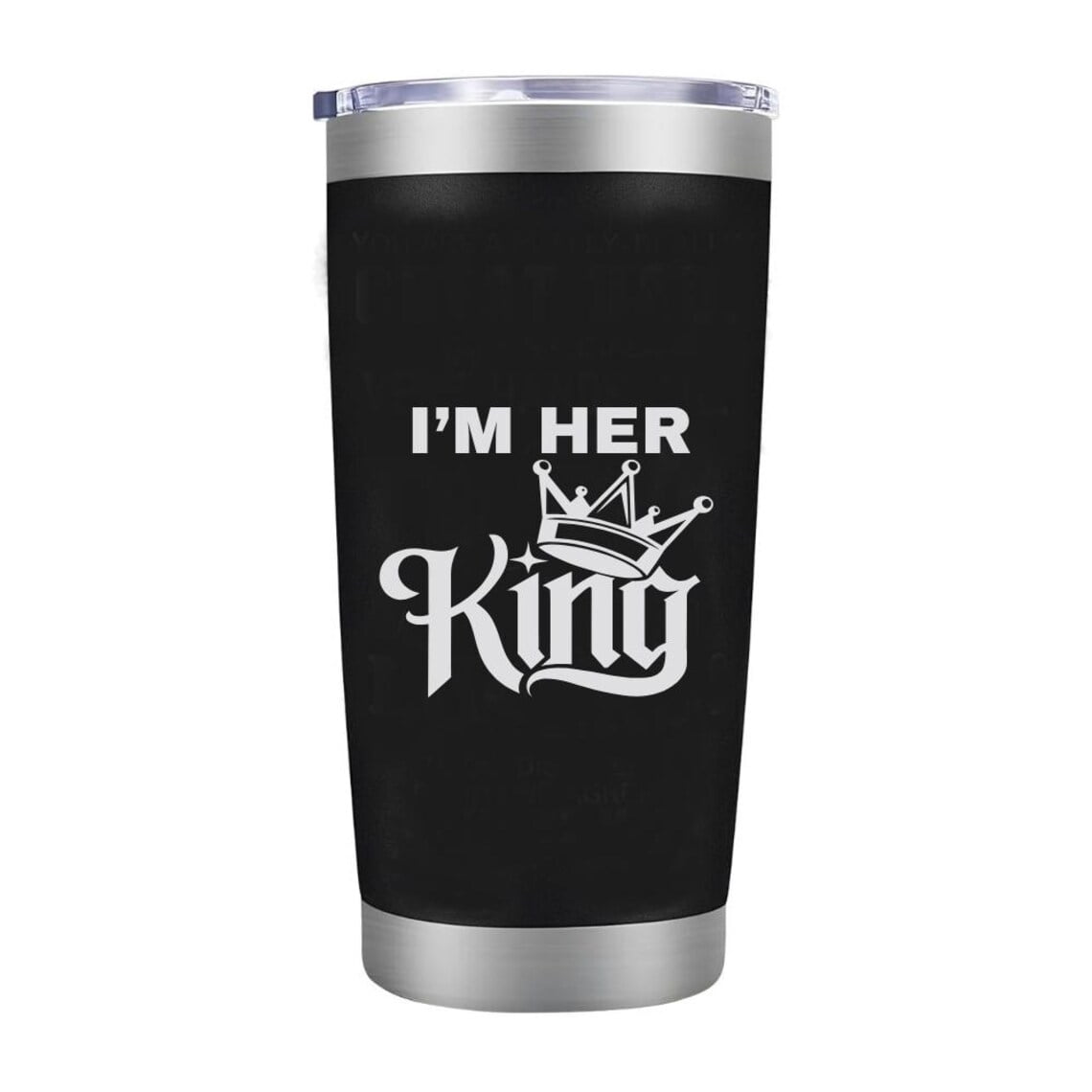Lunabuddy™ Couples Coffee Mugs Set King & Queen Wedding Engagement Gifts for Couple Newlyweds Just Married Gifts Bride Groom Gifts Couples Gifts for Husband Wife Bridal Shower Engaged Matching Tumblers-Black