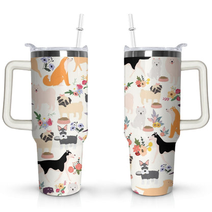 Lunabuddy™ Gift for Dog Lovers Cute Dog Tumbler for Women - 40oz