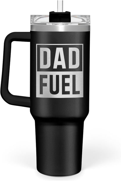 Lunabuddy™ Best Dad Ever Tumbler with Handle 40oz Stainless Steel Insulated