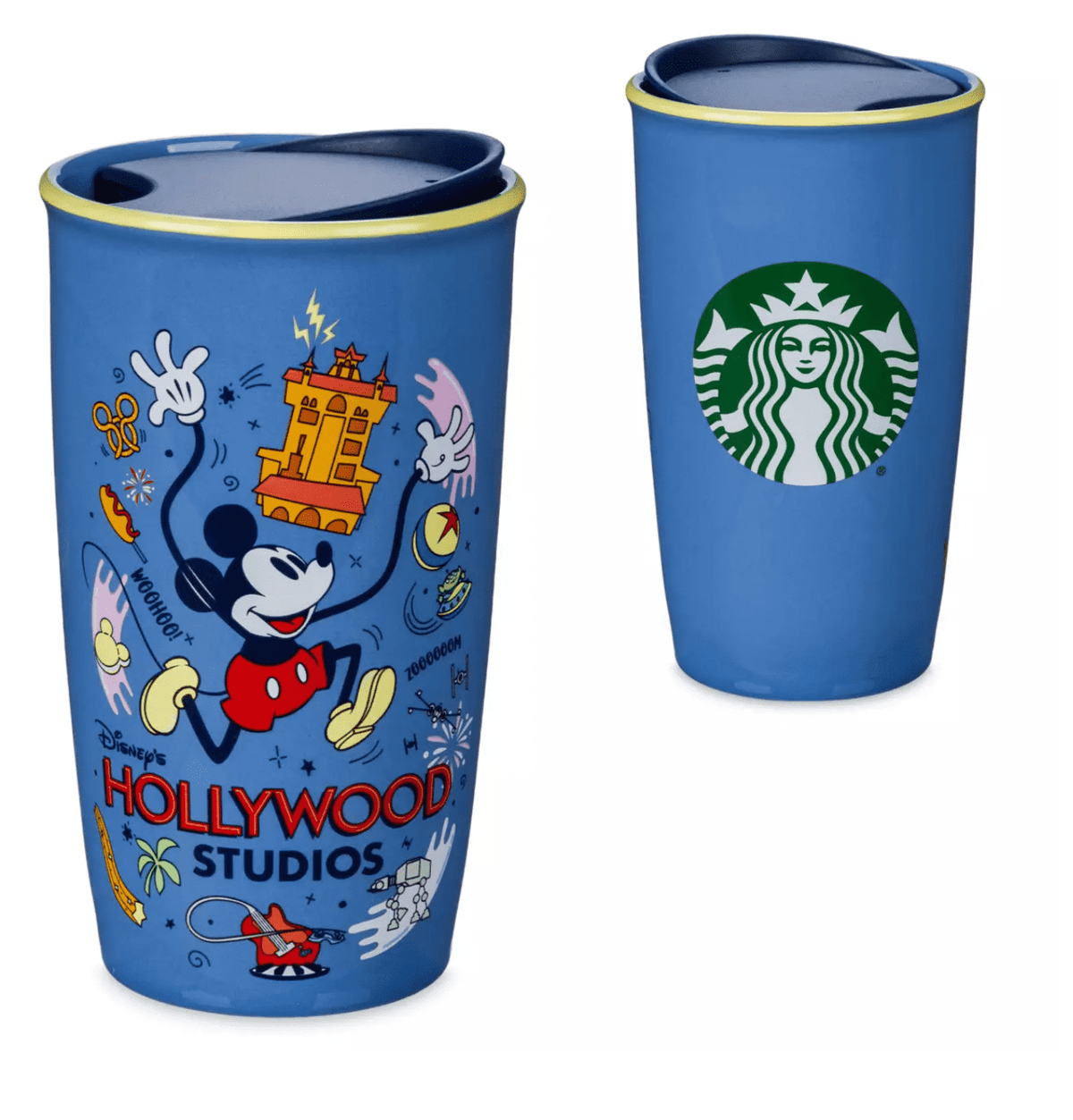 Lunabuddy™ Disney Parks Hollywood Studios Mickey Porcelain Tumbler New