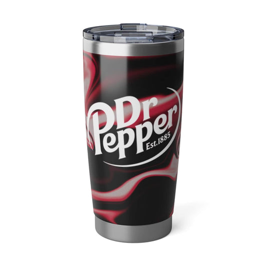 Lunabuddy™ Dr Pepper Gradient Tumbler 20oz, Classic Soda Stainless Steel Cup, Black Red Insulated Travel Mug