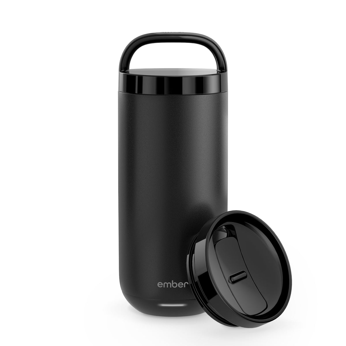 Lunabuddy™ Ember Temperature Control Smart Tumbler 2, 16 oz, Slate Black, up To 3-hr Battery Life - App Controlled Heated Coffee/Tea Mug - Improved Design