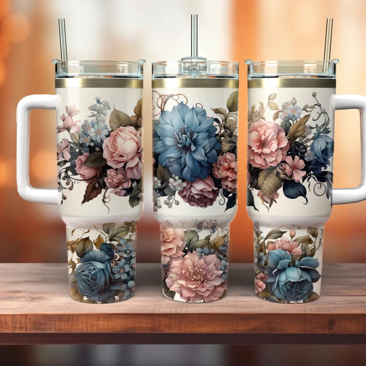 Lunabuddy™ Floral Tumbler 40 oz