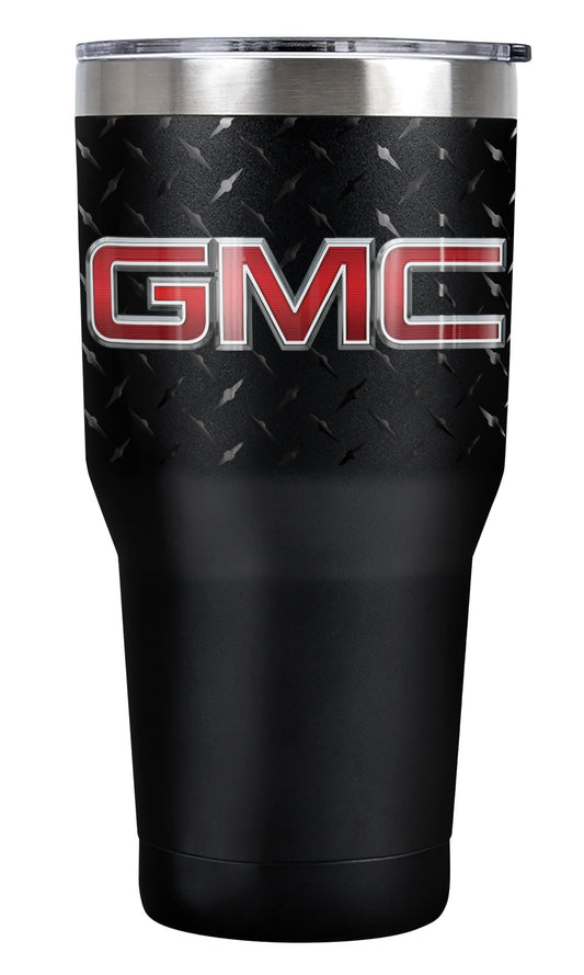 Lunabuddy™ Gmc Official Truck Logo 30 oz Travel Tumbler, Stainless Steel, Vacuum Insulated with Leak Resistant Slide-Lock Lid