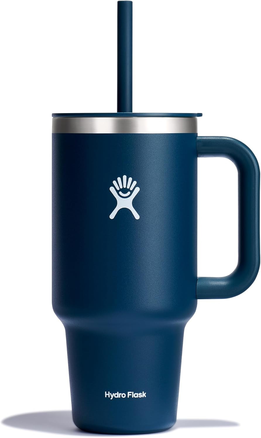 Lunabuddy™ All Around Travel Tumbler with Handle 32 Oz Indigo