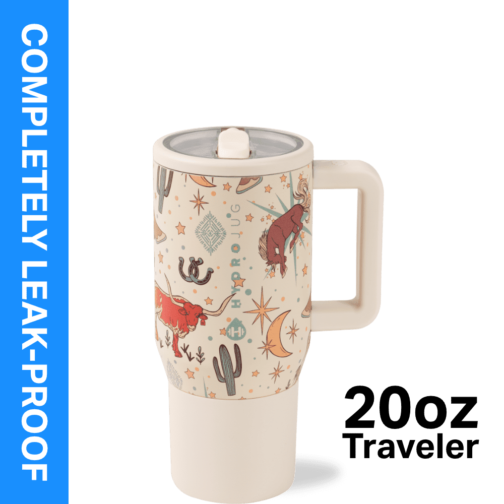 Lunabuddy™ Traveler 20 oz Water Bottle, Stainless Steel Insulated Tumbler