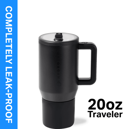Lunabuddy™ Traveler 20 oz Water Bottle, Stainless Steel Insulated Tumbler