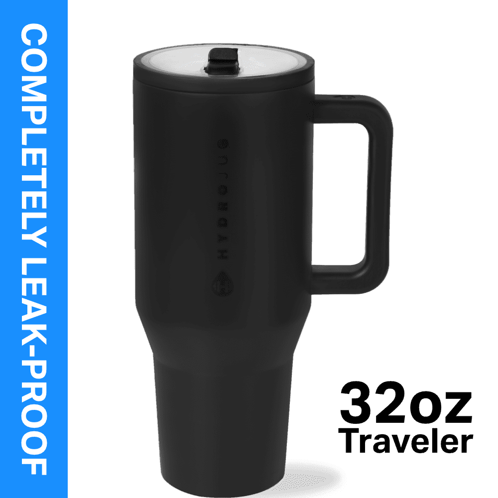 Lunabuddy™ Traveler 32 oz Water Bottle, Stainless Steel Insulated Tumbler