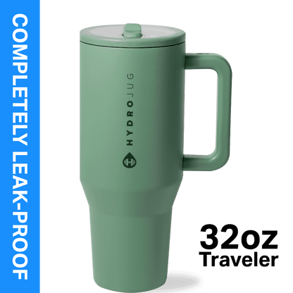 Lunabuddy™ Traveler 32 oz Water Bottle, Stainless Steel Insulated Tumbler