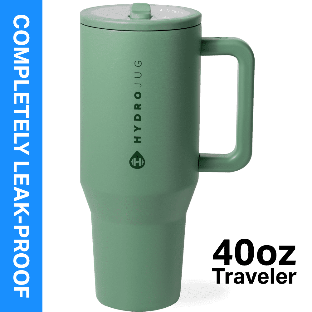 Lunabuddy™ Traveler 40 oz Water Bottle, Stainless Steel Insulated Tumbler