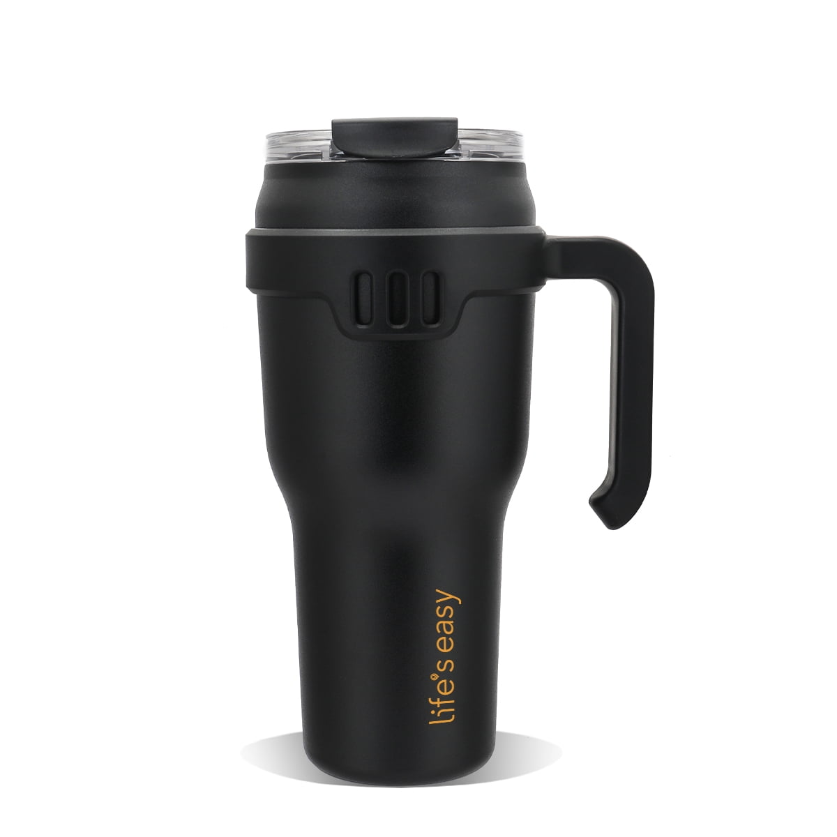 Lunabuddy™ Life's Easy 40 oz Tumbler with Handle and Built-in Flip Straw - Leakproof Vacuum Insulated Stainless Steel Mug with 2-in-1 Lid, Large Travel Mug, Fits in Cup Holder - Great for Mother's Day & More