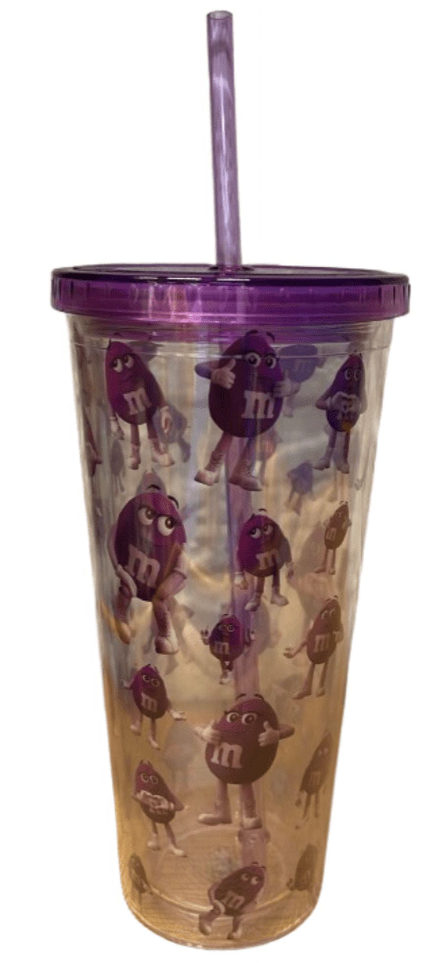 Lunabuddy™ M&M's World Purple Character Moods Tumbler With Straw New with Tag