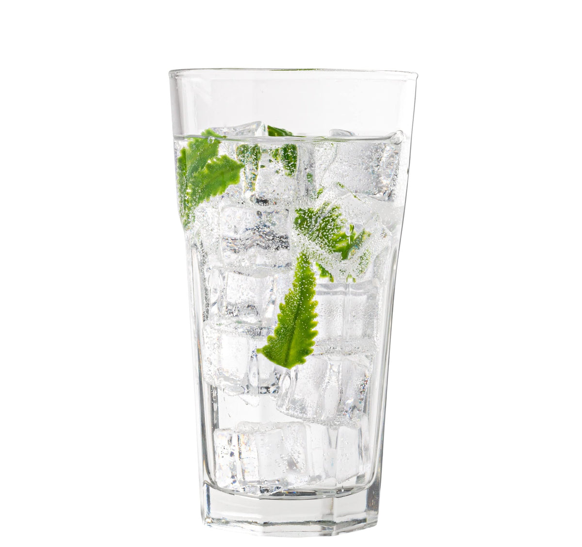 Lunabuddy™ Madison - 11 Ounce Drinking Glasses | For Water, Juice, Soda, etc. Thick and Durable Glass Dishwasher Safe Set of 6 Large Clear Glass Tumblers 3 x 5.8