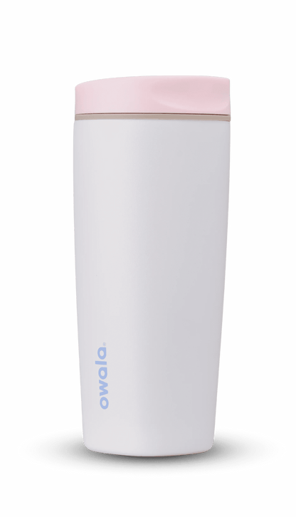 Lunabuddy™ SmoothSip Stainless Steel Coffee Tumbler, 20oz, Cotton Candy Sky