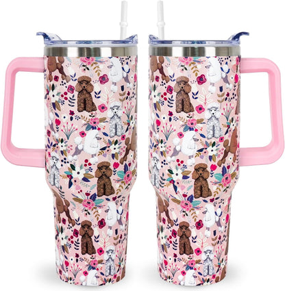 Lunabuddy™ Pitbull Gifts Dog Tumbler Cup for Women Men 40oz Stainless Steel
