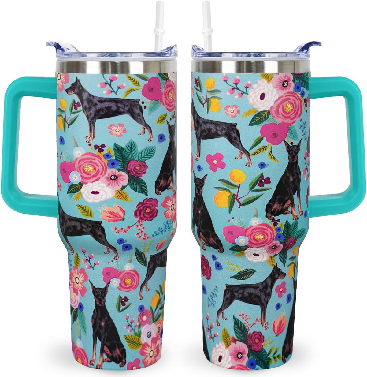 Lunabuddy™ Pitbull Gifts Dog Tumbler Cup for Women Men 40oz Stainless Steel