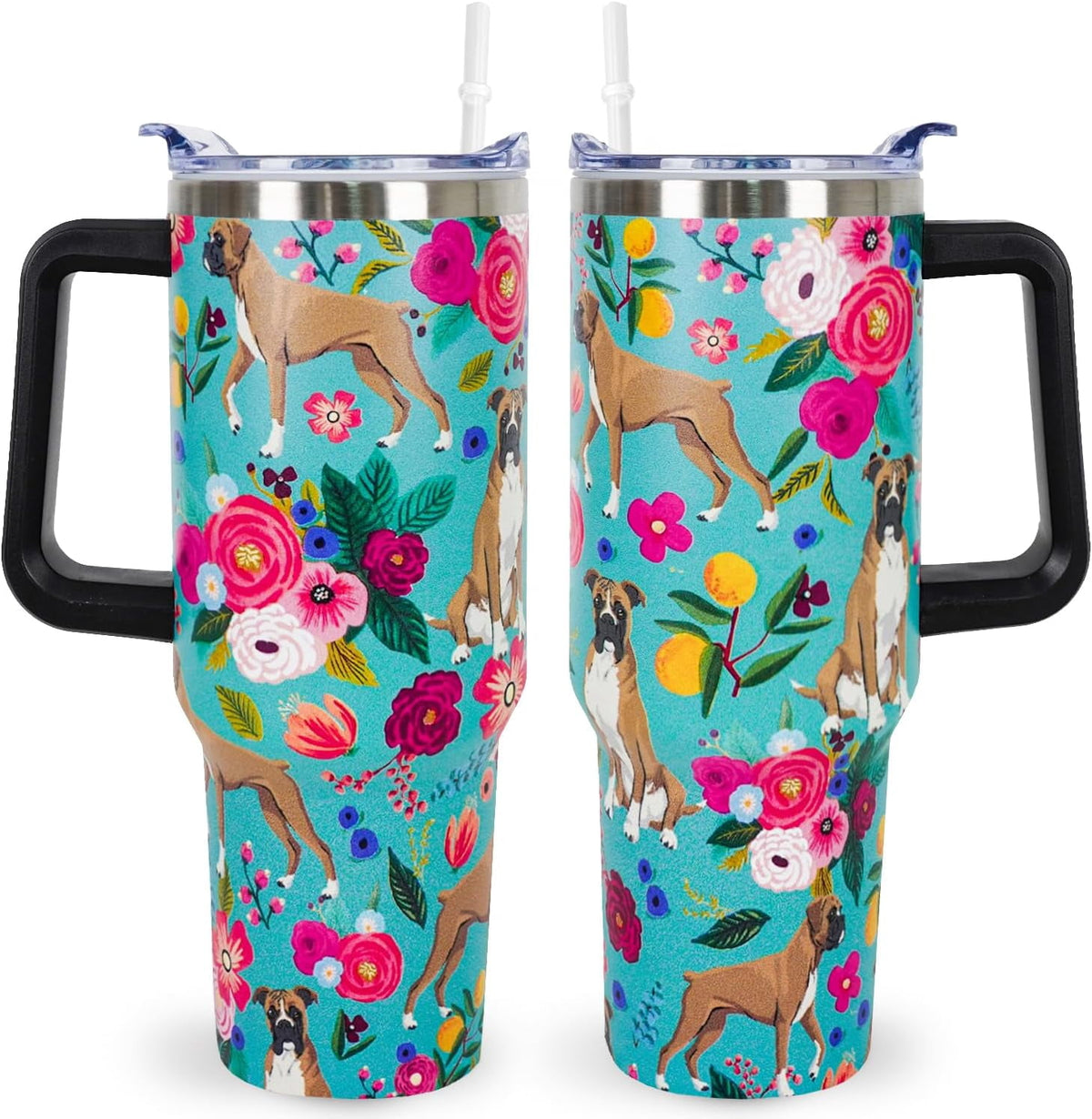 Lunabuddy™ Pitbull Gifts Dog Tumbler Cup for Women Men 40oz Stainless Steel