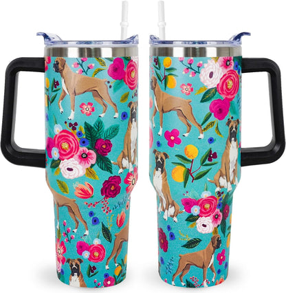 Lunabuddy™ Pitbull Gifts Dog Tumbler Cup for Women Men 40oz Stainless Steel
