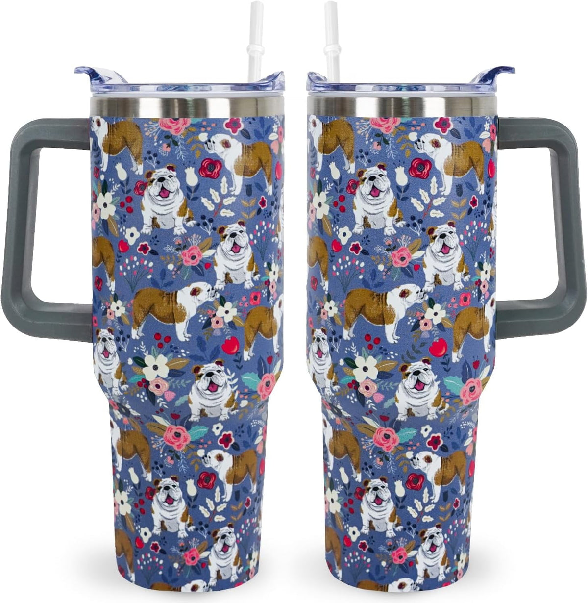 Lunabuddy™ Pitbull Gifts Dog Tumbler Cup for Women Men 40oz Stainless Steel