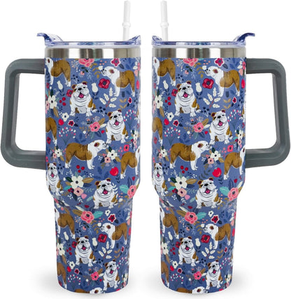 Lunabuddy™ Pitbull Gifts Dog Tumbler Cup for Women Men 40oz Stainless Steel
