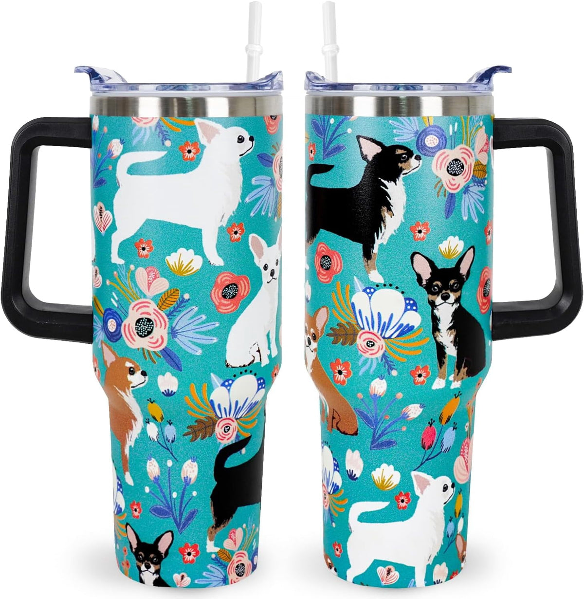 Lunabuddy™ Pitbull Gifts Dog Tumbler Cup for Women Men 40oz Stainless Steel