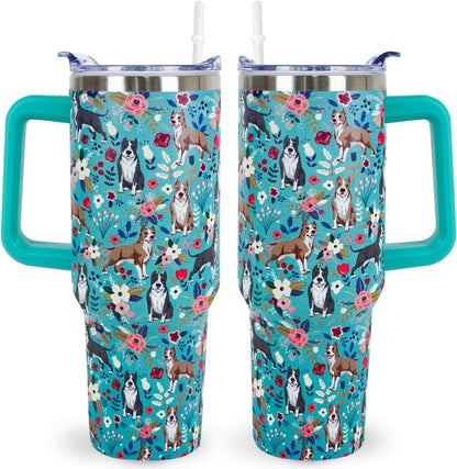 Lunabuddy™ Pitbull Gifts Dog Tumbler Cup for Women Men 40oz Stainless Steel