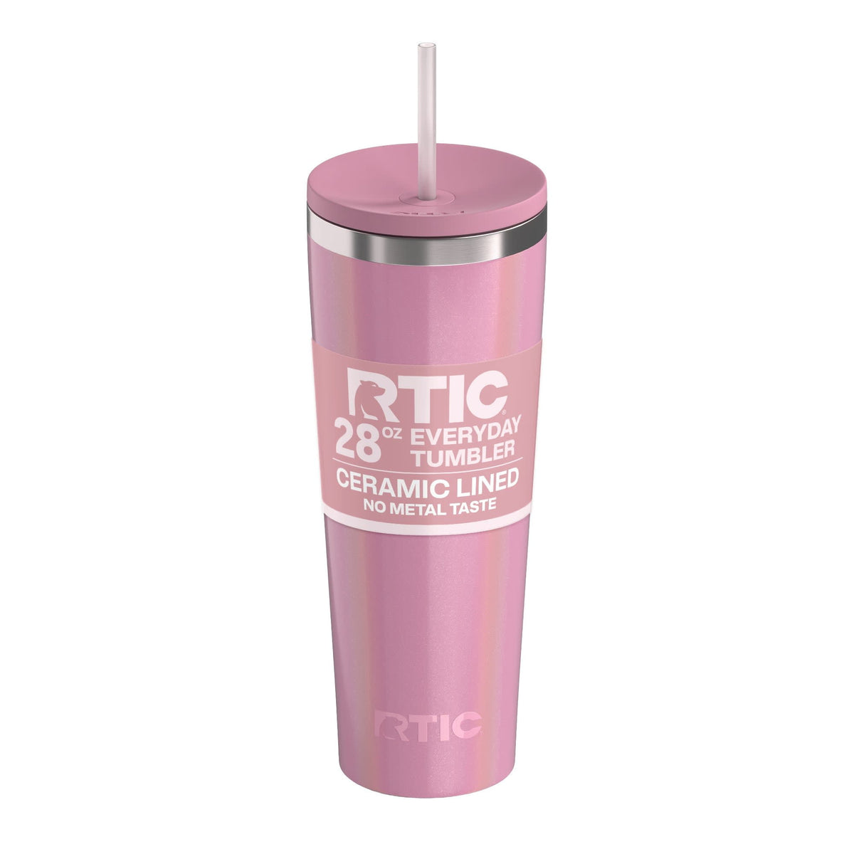 Lunabuddy™ 28 oz Ceramic Lined Everyday Tumbler, Spill-Resistant Straw Lid, Marine