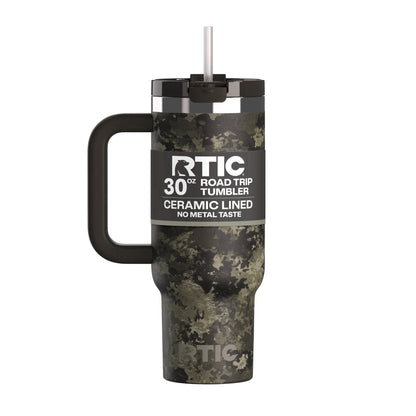Lunabuddy™ 30 oz Ceramic Lined Road Trip Tumbler with Handle