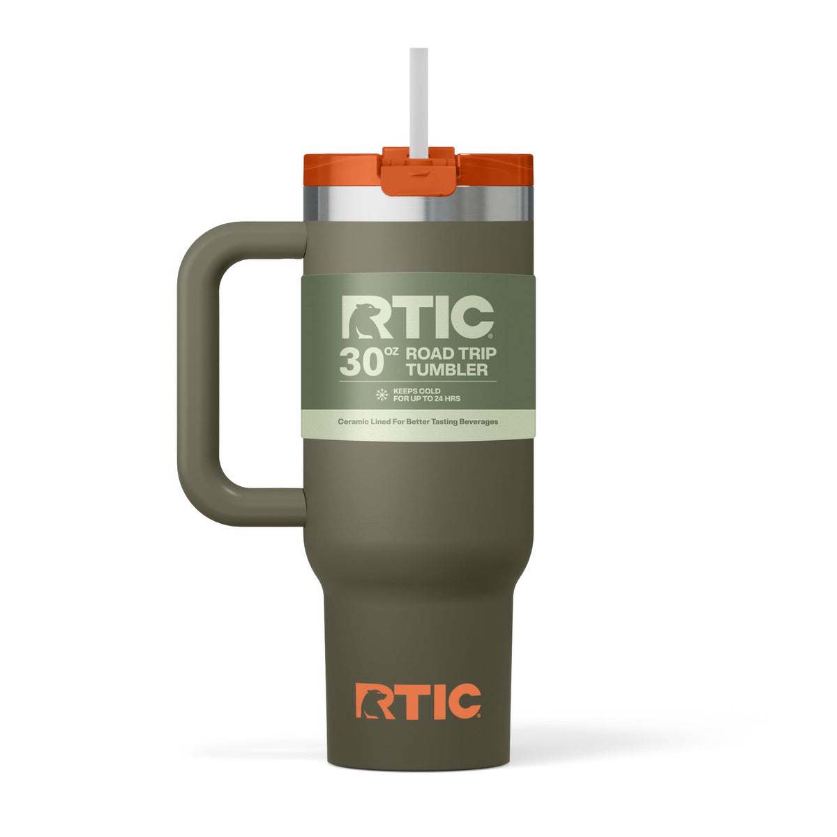 Lunabuddy™ 30 oz Ceramic Lined Road Trip Tumbler with Handle