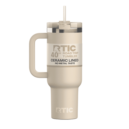 Lunabuddy™ 40 oz Ceramic Lined Road Trip Tumbler with Handle