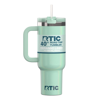 Lunabuddy™ 40 oz Ceramic Lined Road Trip Tumbler with Handle