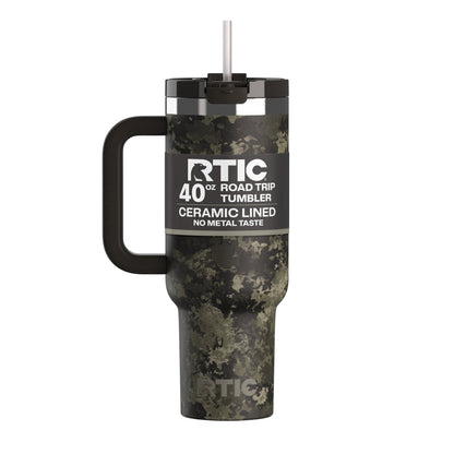 Lunabuddy™ 40 oz Ceramic Lined Road Trip Tumbler with Handle