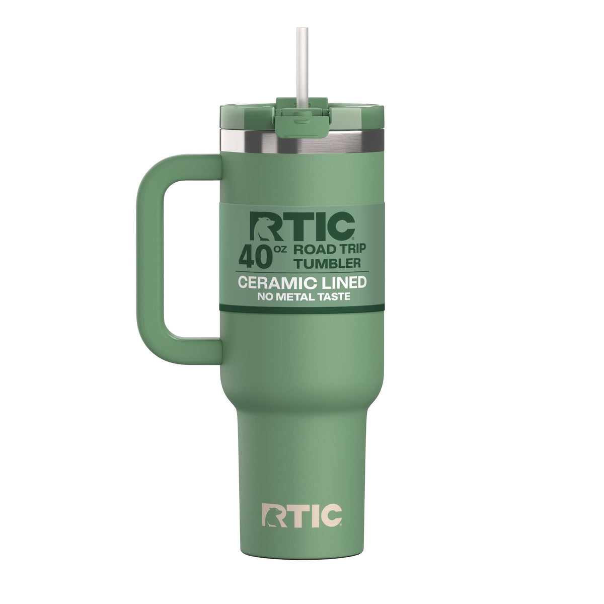 Lunabuddy™ 40 oz Ceramic Lined Road Trip Tumbler with Handle