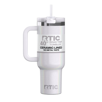 Lunabuddy™ 40 oz Ceramic Lined Road Trip Tumbler with Handle