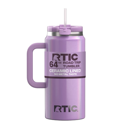 Lunabuddy™ 64 oz Ceramic Lined Road Trip Tumbler with Handle