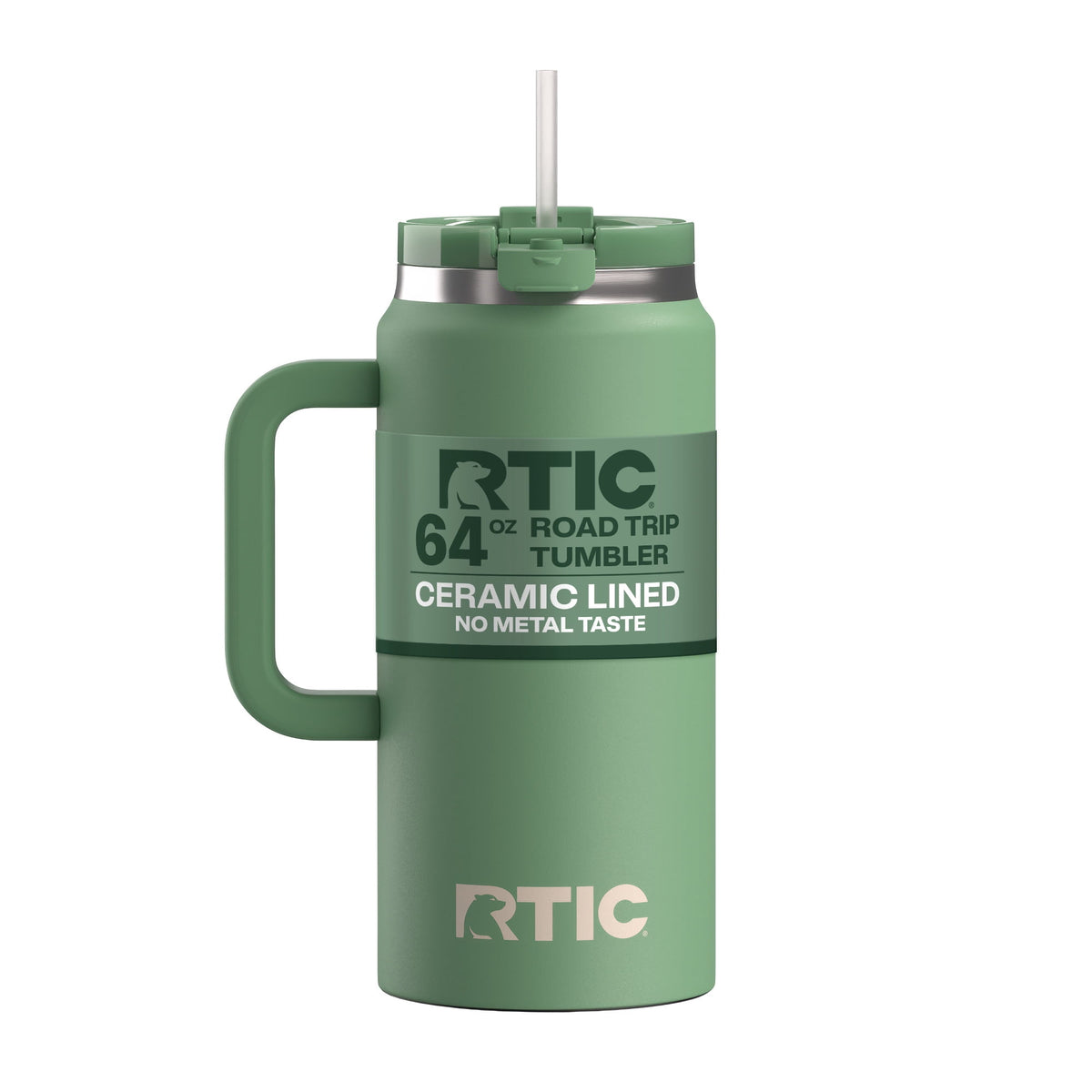 Lunabuddy™ 64 oz Ceramic Lined Road Trip Tumbler with Handle