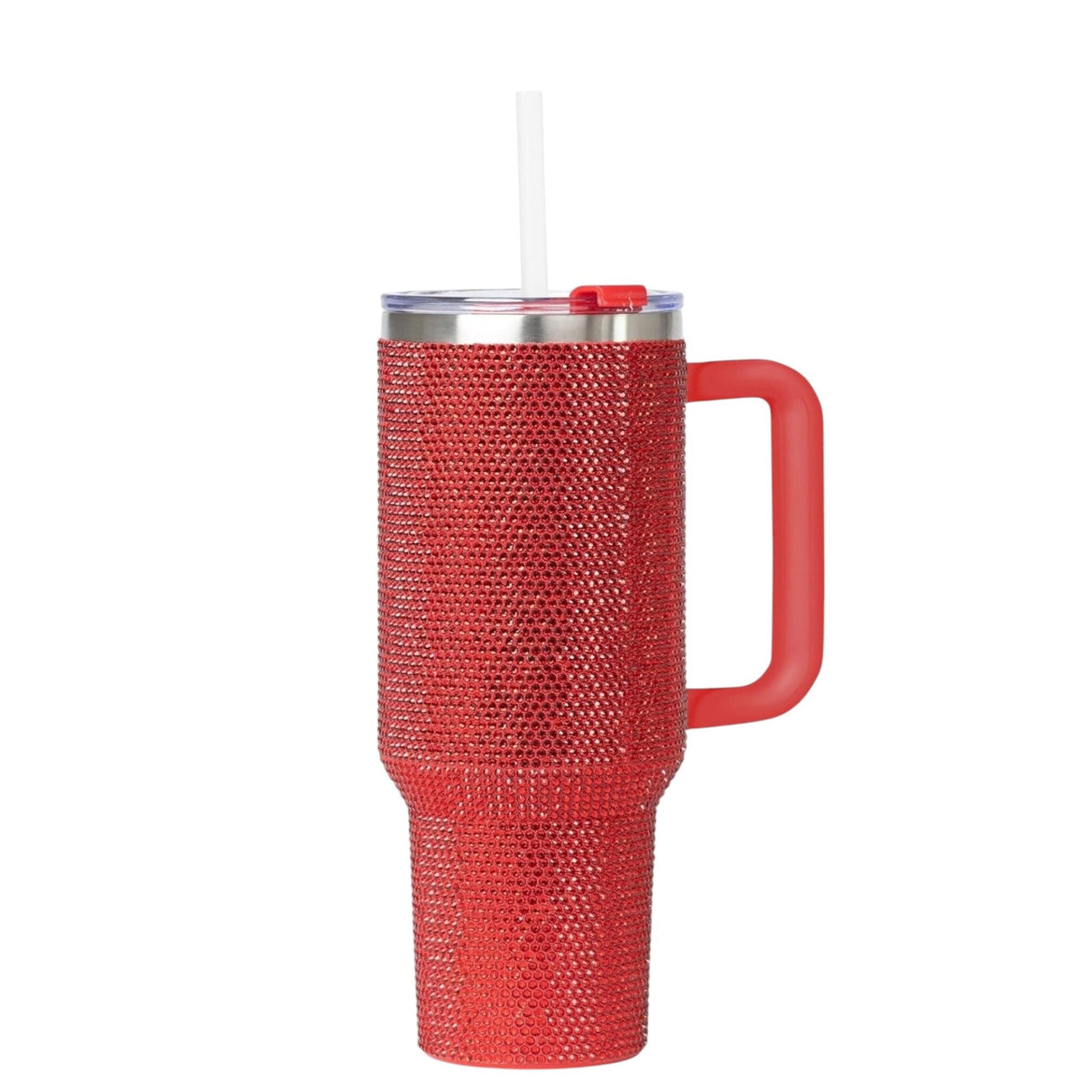 Lunabuddy™ STP GOODS Stainless Steel Rhinestone Insulated Tumbler with Handle Lid