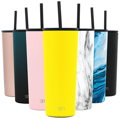 Lunabuddy™ 24oz Classic Tumbler with Straw and Flip Lid