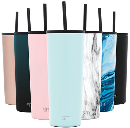 Lunabuddy™ 24oz Classic Tumbler with Straw and Flip Lid