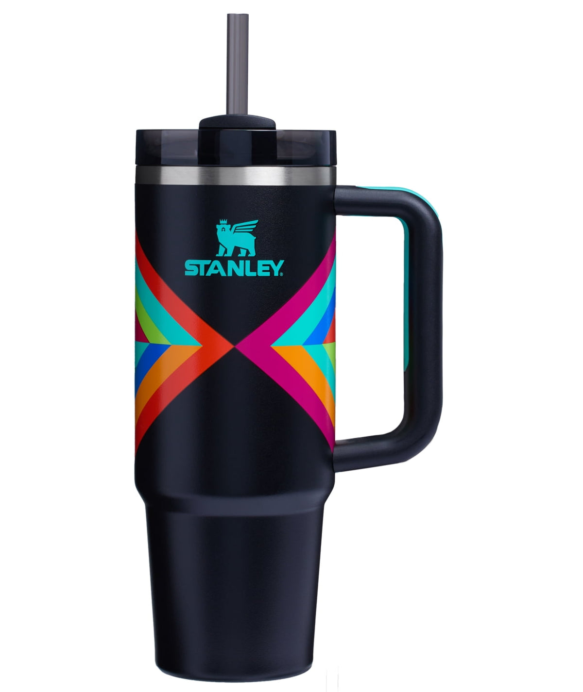 Lunabuddy™ Quencher Flowstate 30oz Hibiscus Stainless Steel Tumbler
