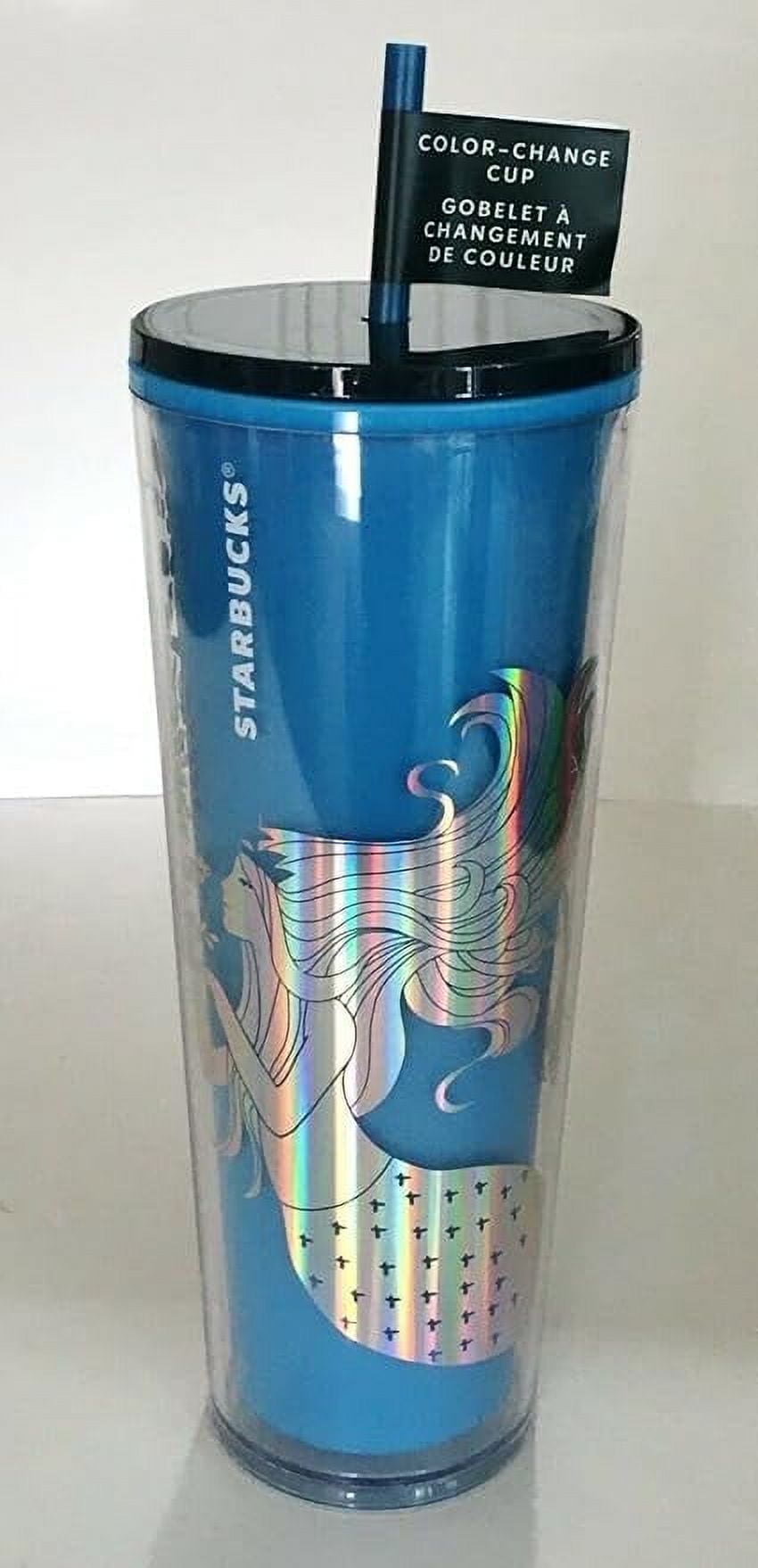 Lunabuddy™ 2021 Christmas Holiday Siren Mermaid Blue Plastic Color Change Tumbler 24oz