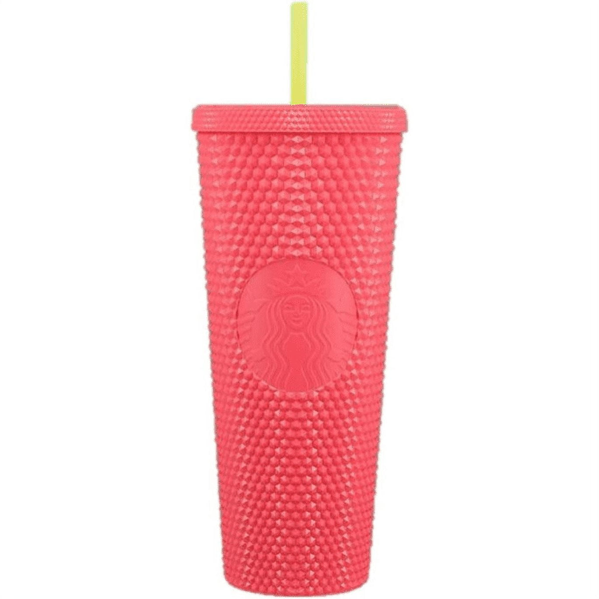 Lunabuddy™ 24 oz Dragon Fruit Studded Pink Tabbed Straw Tumbler