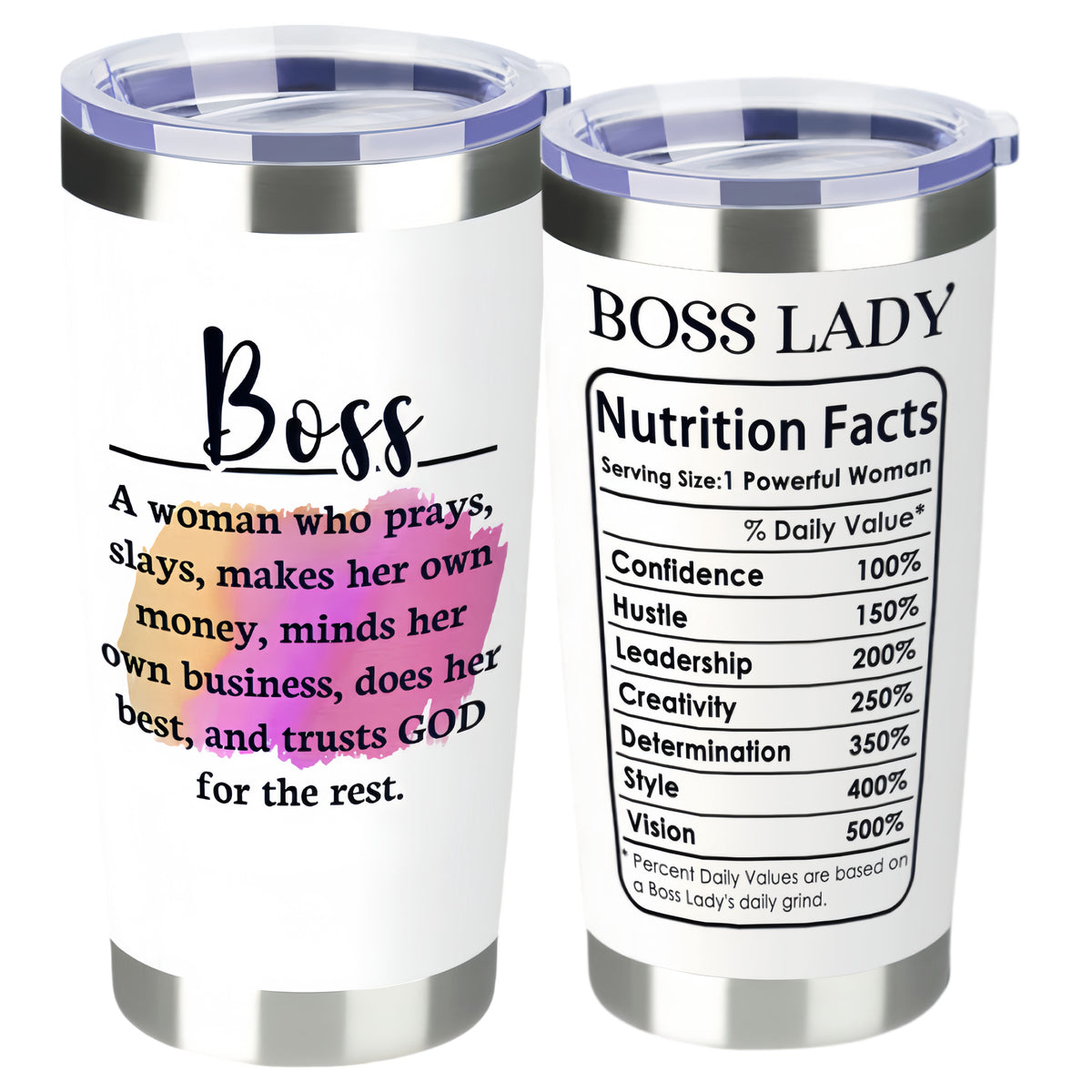 Lunabuddy™ Swig Tumbler-Boss Tumbler - Boss Gifts for Women, Inspirational Boss Lady Tumbler, Funny Boss Day Gifts, Best Christmas or Birthday Gift for Female Boss, Women Leaders, Entrepreneurs.