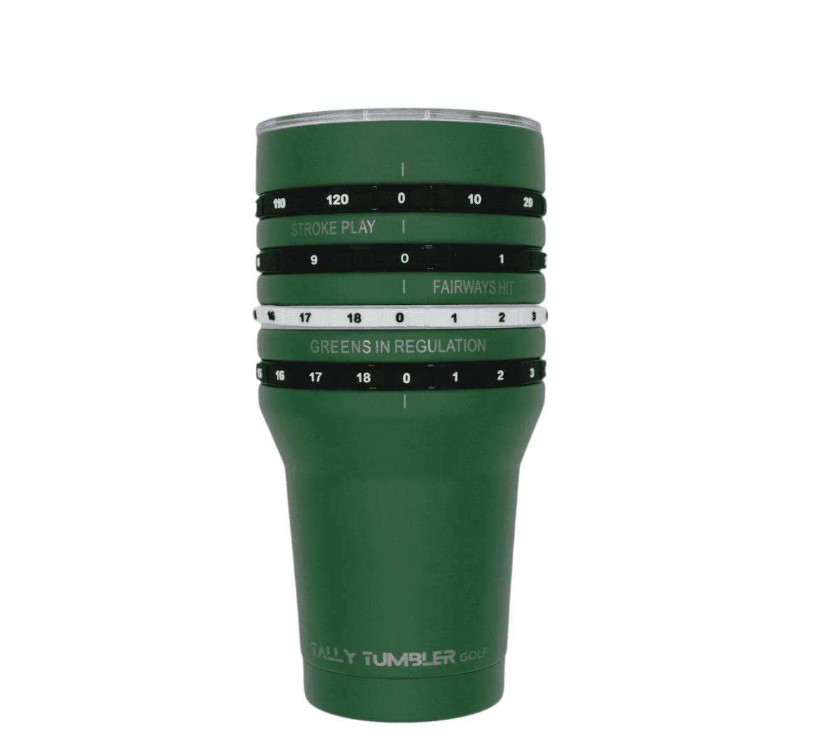 Lunabuddy™ Tally Tumbler Golf Divot Green 30oz Scorekeeping Tumbler