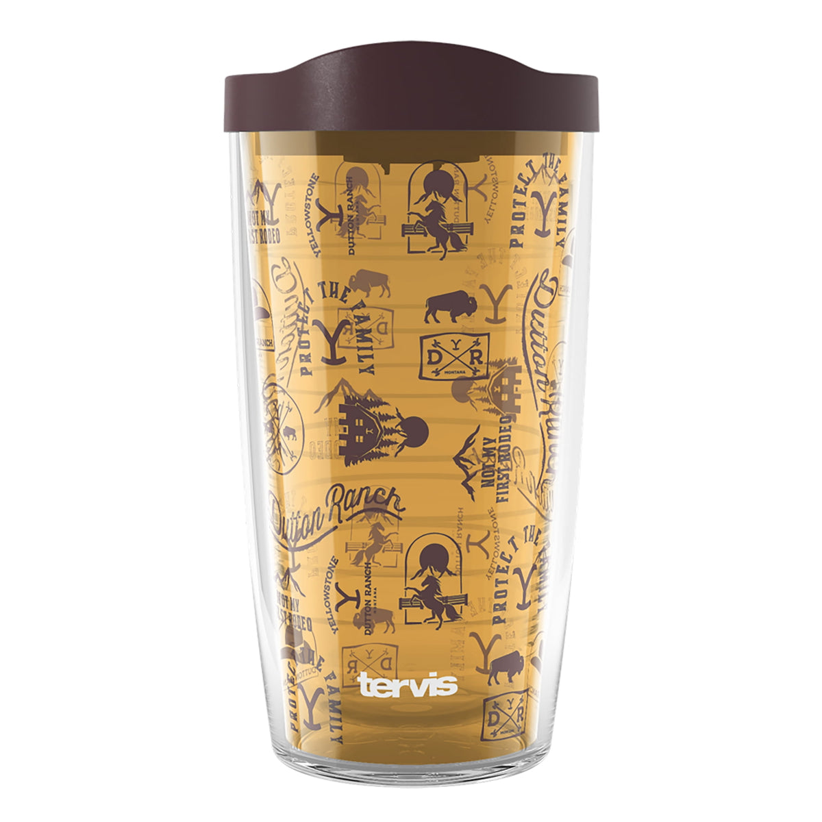 Lunabuddy™ Yellowstone Not My First Rodeo Made in USA Double Walled Insulated Travel Tumbler, Classic 16oz