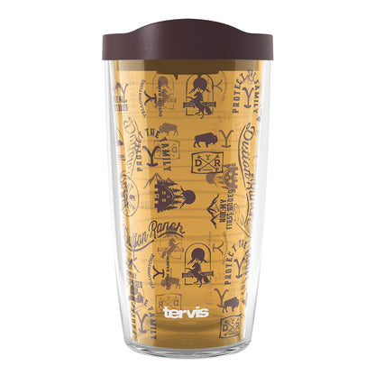 Lunabuddy™ Yellowstone Not My First Rodeo Made in USA Double Walled Insulated Travel Tumbler, Classic 16oz
